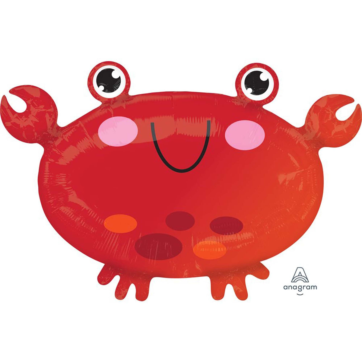 LE GROUPE BLC INTL INC Balloons Red Crab Foil Balloon, 22 Inches, 1 Count 026635412025