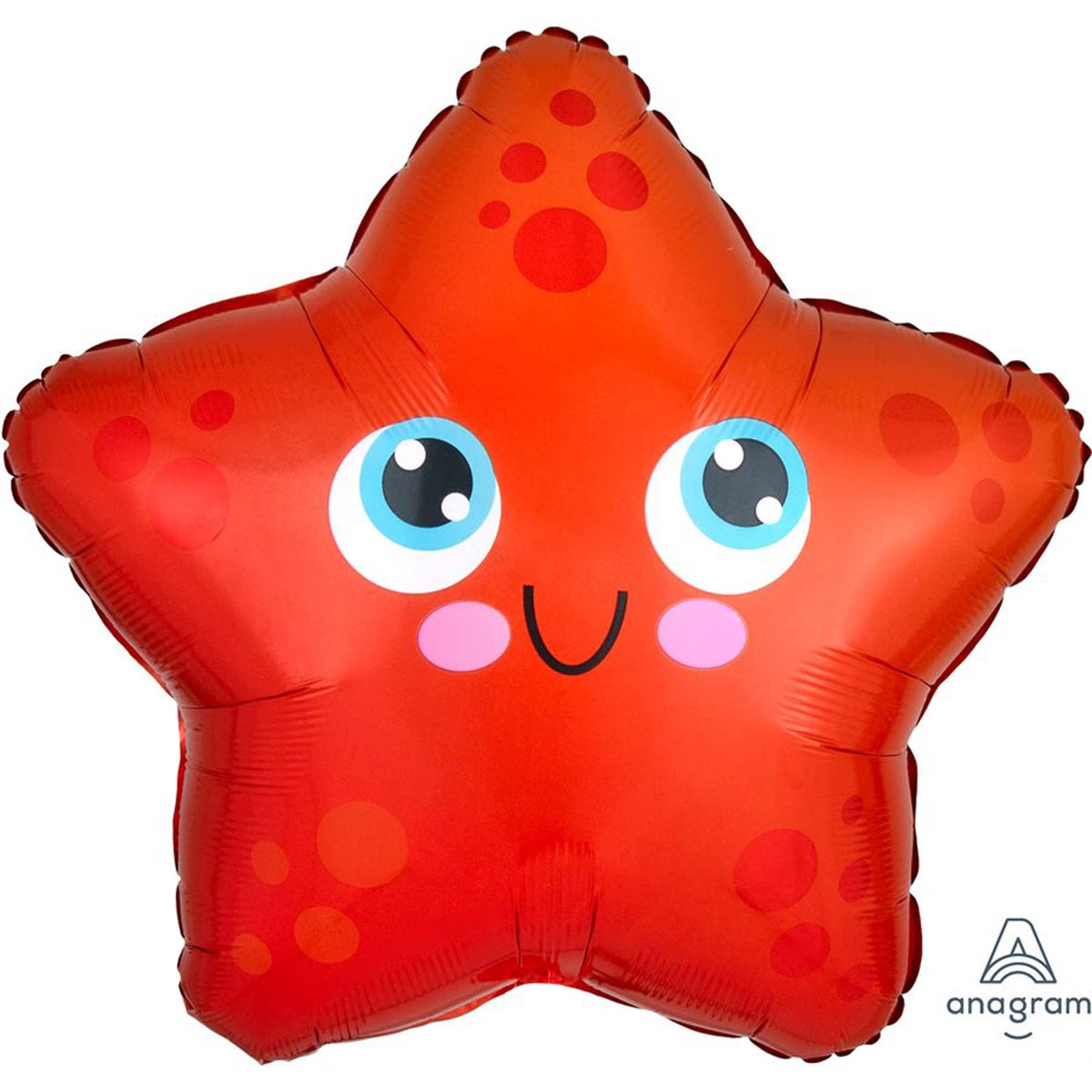 LE GROUPE BLC INTL INC Balloons Red Starfish Foil Balloon, 18 Inches, 1 Count 026635412032