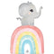 LE GROUPE BLC INTL INC Balloons Satin Baby Elephant Supershape Foil Balloon, 28 Inches, 1 Count 026635478922