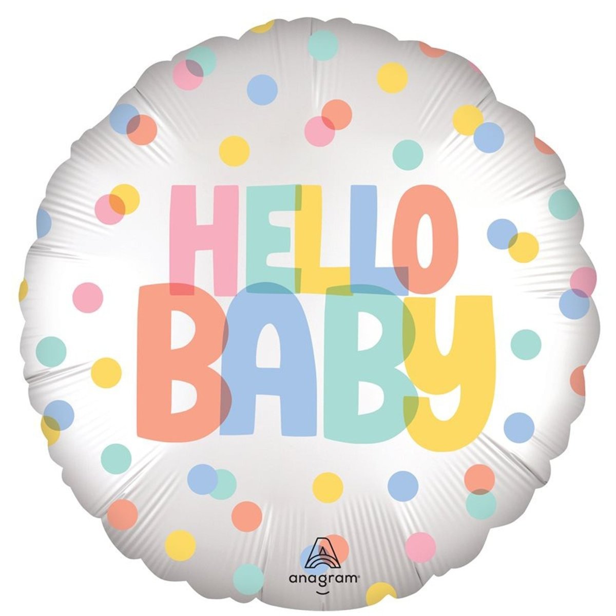LE GROUPE BLC INTL INC Balloons Satin Baby Modern Round Foil Balloon, 18 Inches, 1 Count 026635478946