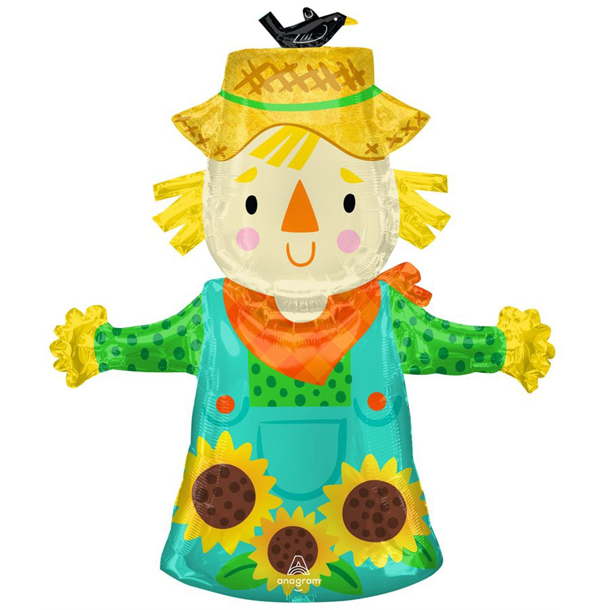 LE GROUPE BLC INTL INC Balloons Scarecrow Supershape Balloon, 33 Inches, 1 Count