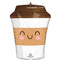 LE GROUPE BLC INTL INC Balloons Sippy Friends Coffee Supershape Foil Balloon, 20 Inches, 1 Count 026635479134