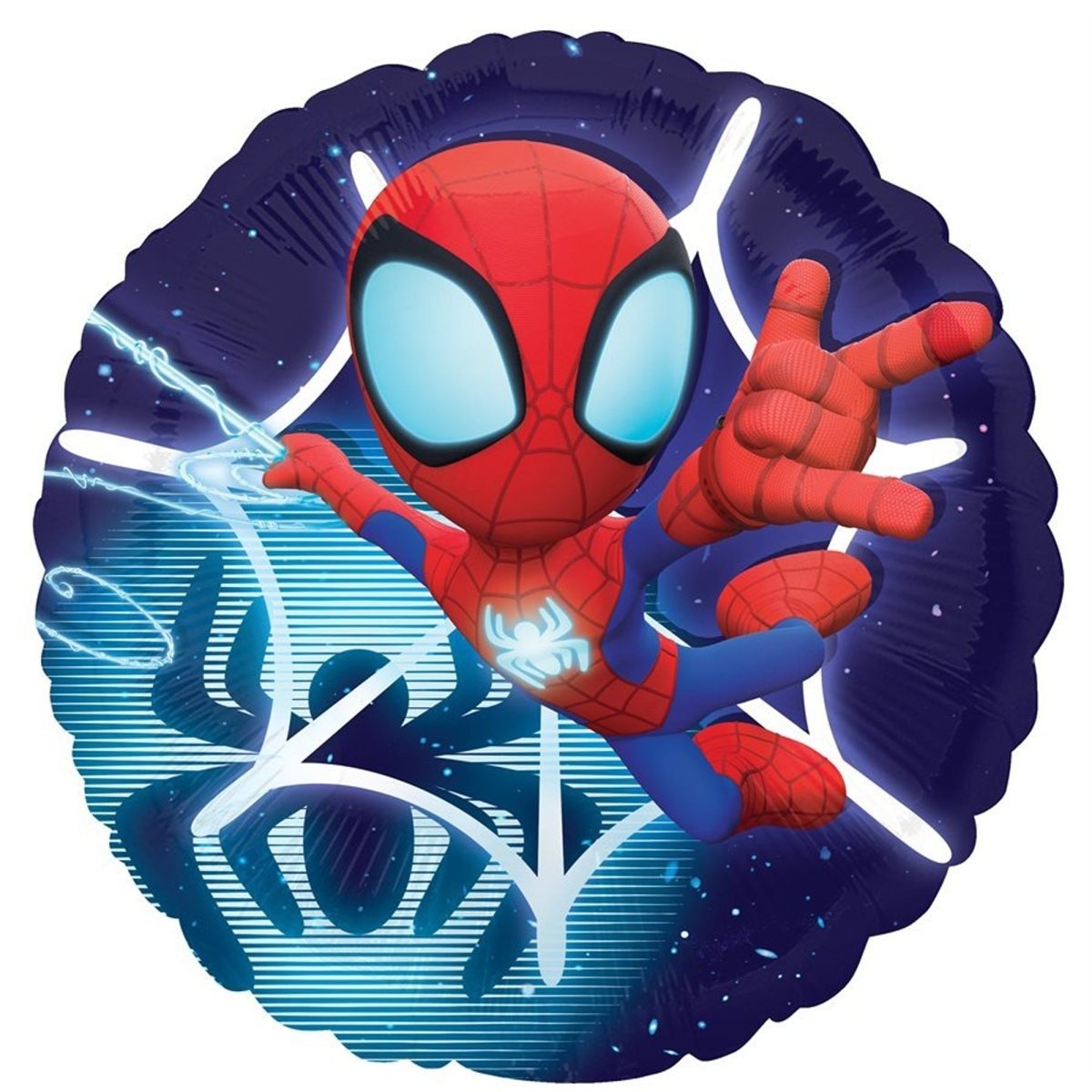 LE GROUPE BLC INTL INC Balloons Spidey and Friends Round Foil Balloon, Marvel, 18 Inches, 1 Count 026635484169