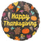 LE GROUPE BLC INTL INC Balloons Thanksgiving Round Foil Balloon, 18 Inches, 1 Count 26635479394