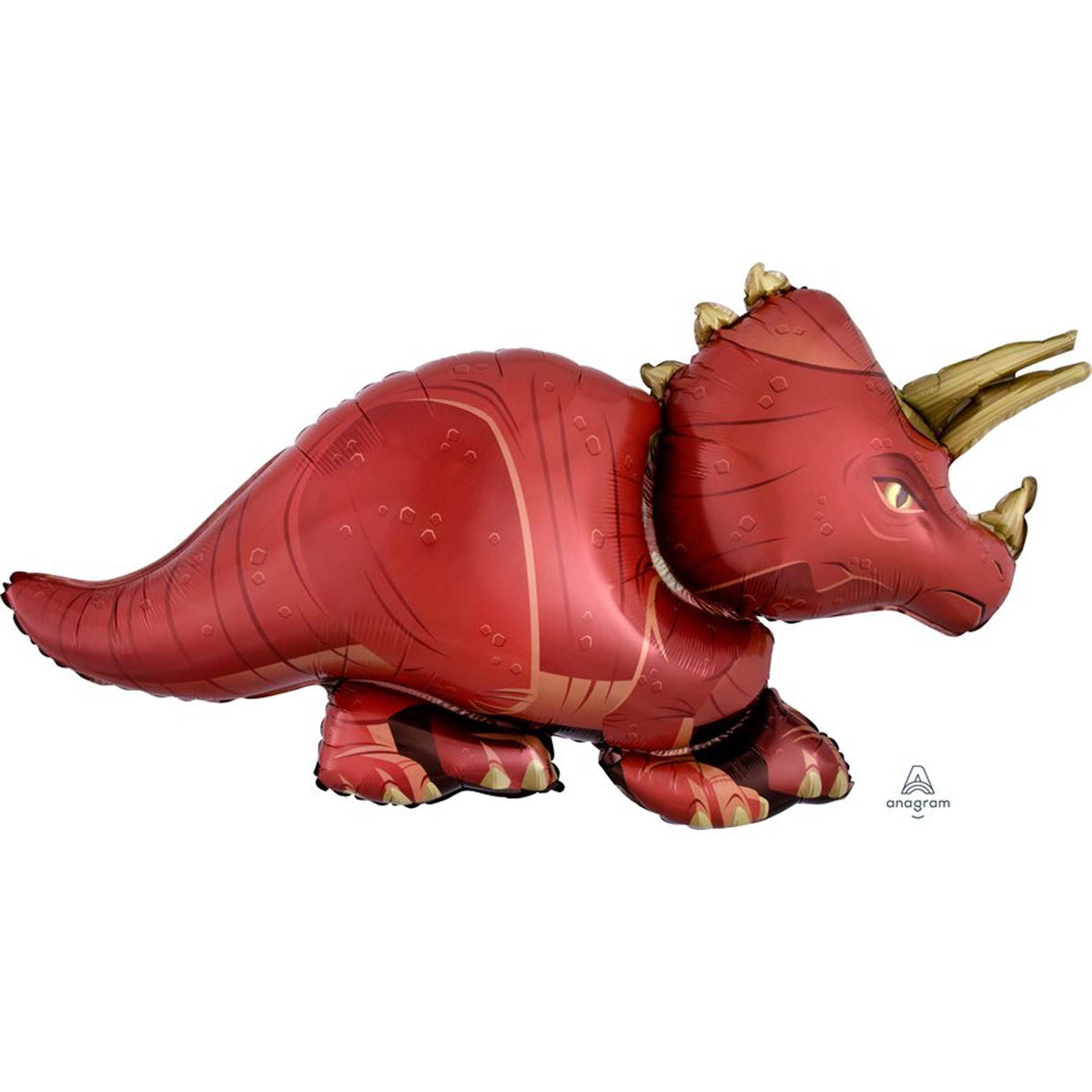 LE GROUPE BLC INTL INC Balloons Triceratops Supershape Foil Balloon, 42 Inches, 1 Count 026635322492