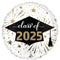 LE GROUPE BLC INTL INC Balloons White Class of 2025 Foil Balloon, 18 Inches, 1 Count 026635474634
