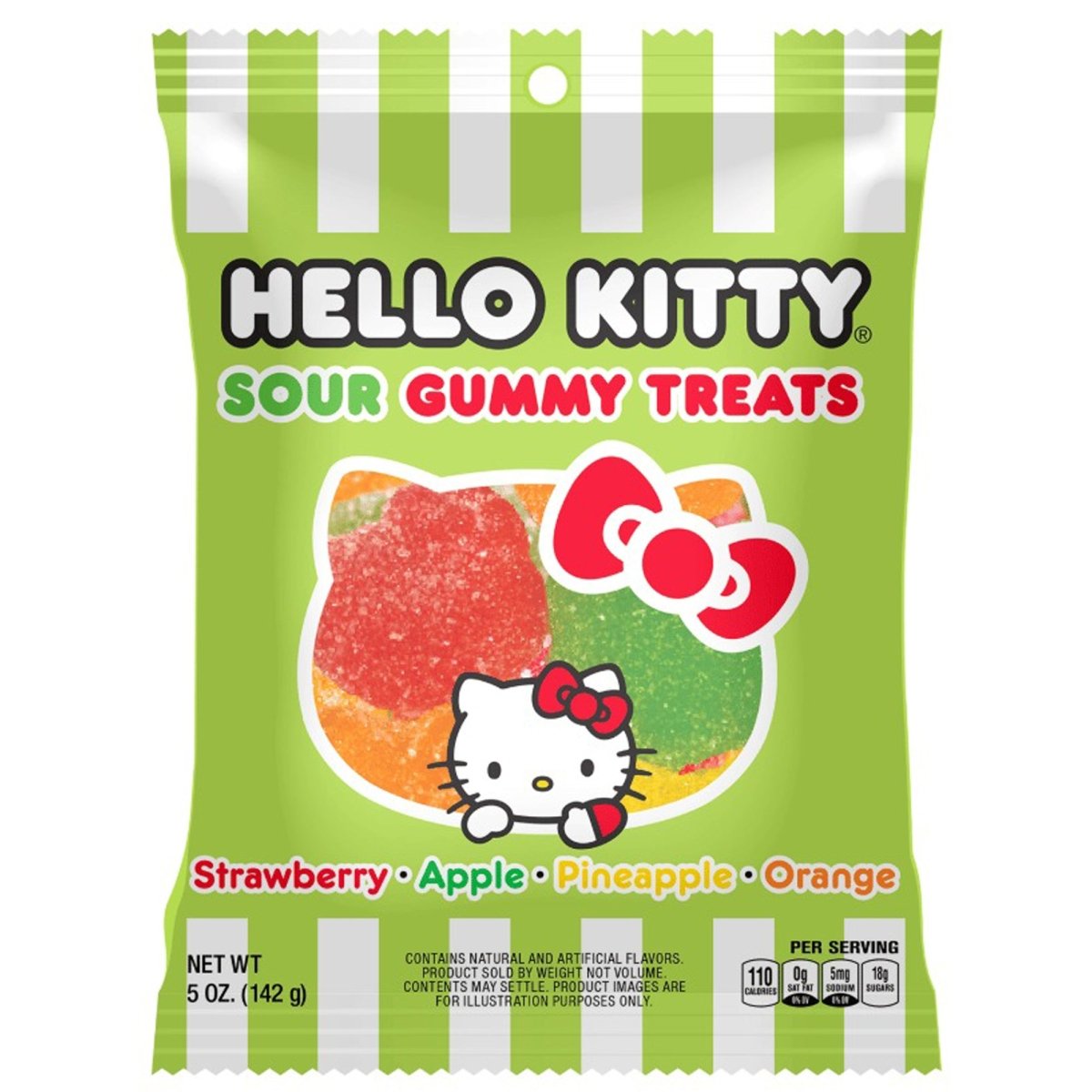 LEESE ENTERPRISES Candy Hello Kitty Sour Gummies Treats, 142g,  1 Count 655956024879