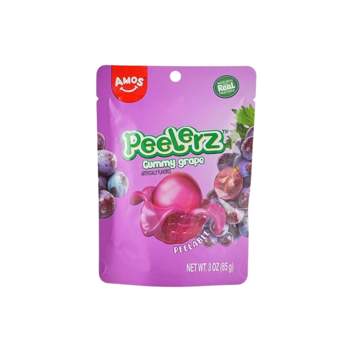 LEESE ENTERPRISES Candy Peelerz Gummy Grape, 85g, 1 Count 826940170937