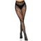 LEG AVENUE/SKU DISTRIBUTORS INC Costume Accessories Black Cracked Fishnet Tights for Adults, 1 Count