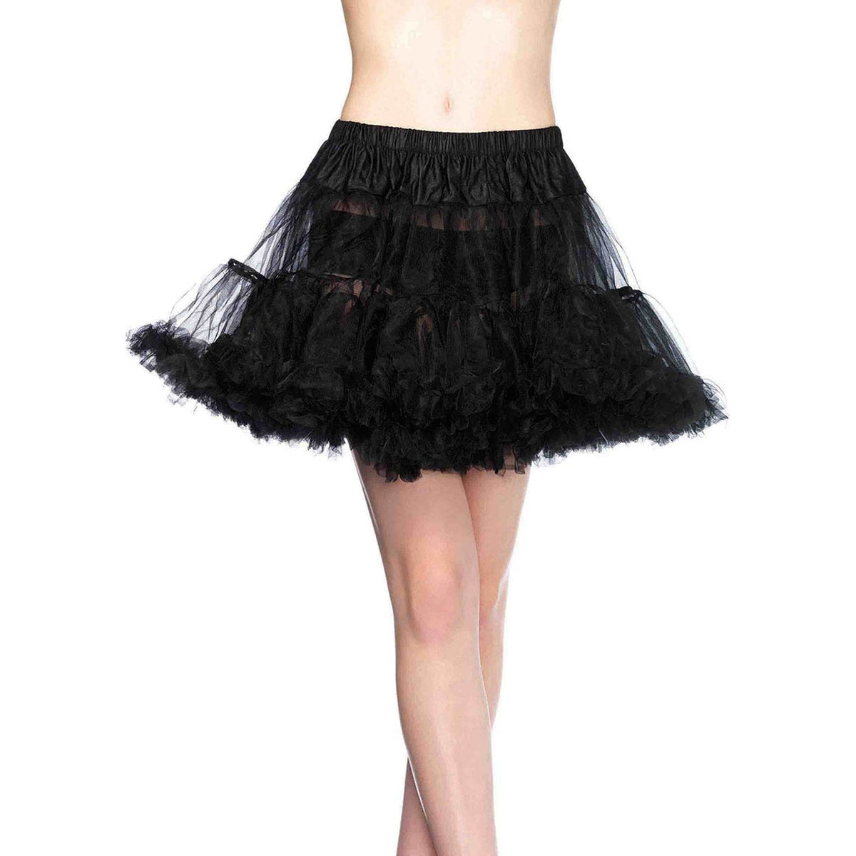 LEG AVENUE/SKU DISTRIBUTORS INC Costume Accessories Black Layered Tulle Petticoat for Adults 714718255545