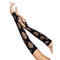 LEG AVENUE/SKU DISTRIBUTORS INC Costume Accessories Black Long Fishnet Gloves for Adults, 1 Count 714718566153