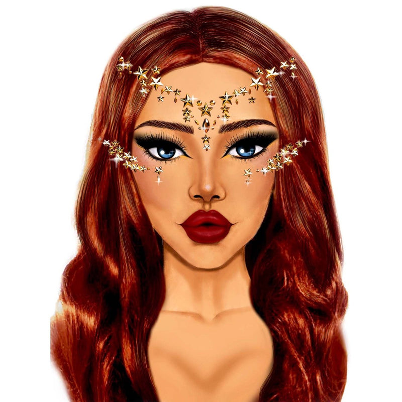 Star Face Jewels, 1 Count Party Expert