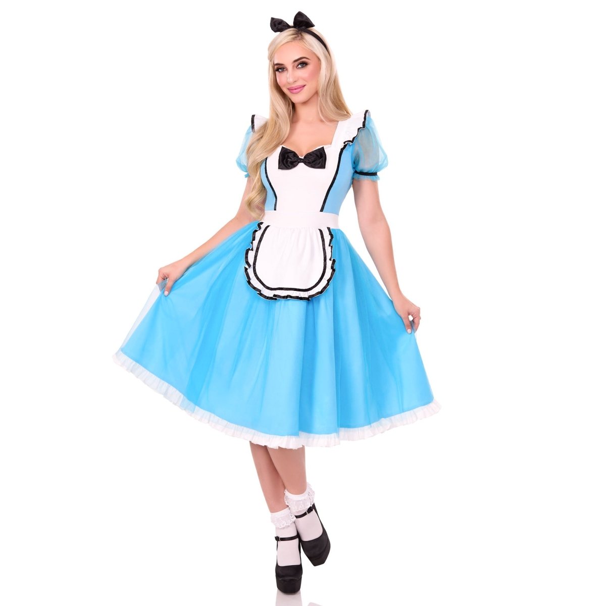 LEG AVENUE/SKU DISTRIBUTORS INC Costumes Cute Alice Costume for Adults, Blue Dress and Headband