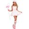 LEG AVENUE/SKU DISTRIBUTORS INC Costumes Little Bo Peep Costume for Adults, Ruffle Trimmed Top with Skirt