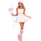 LEG AVENUE/SKU DISTRIBUTORS INC Costumes Little Bo Peep Costume for Adults, Ruffle Trimmed Top with Skirt