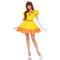LEG AVENUE/SKU DISTRIBUTORS INC Costumes Sunflower Princess Costume for Adults, Yellow Dress with Gloves and Crown