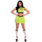 LEG AVENUE/SKU DISTRIBUTORS INC Costumes Super Baddie Costume for Adults, Green Top, Skirt and Hair Clips