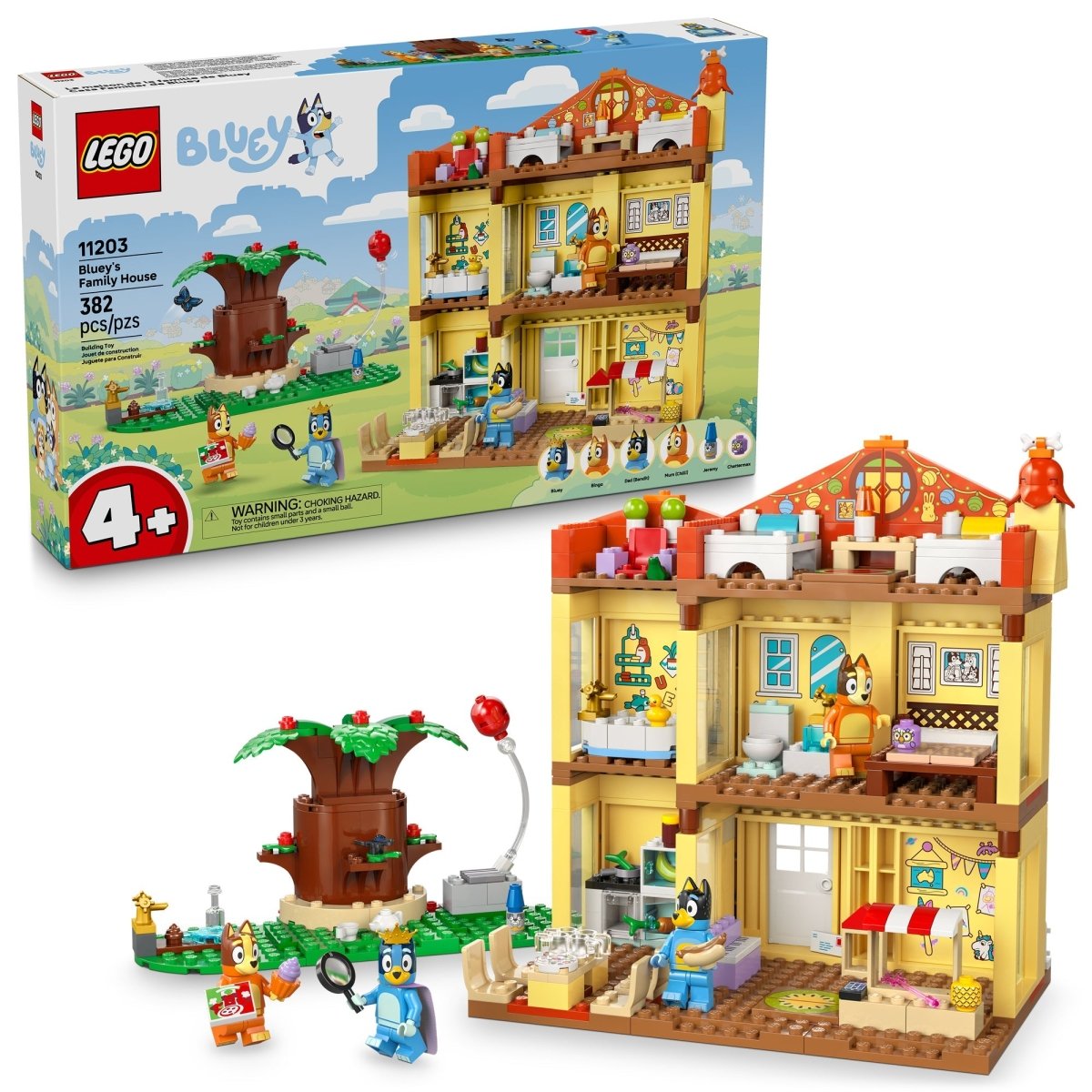 LEGO Toys & Games LEGO Bluey's Family House, 11203, Ages 4+, 382 Pieces 673419404075