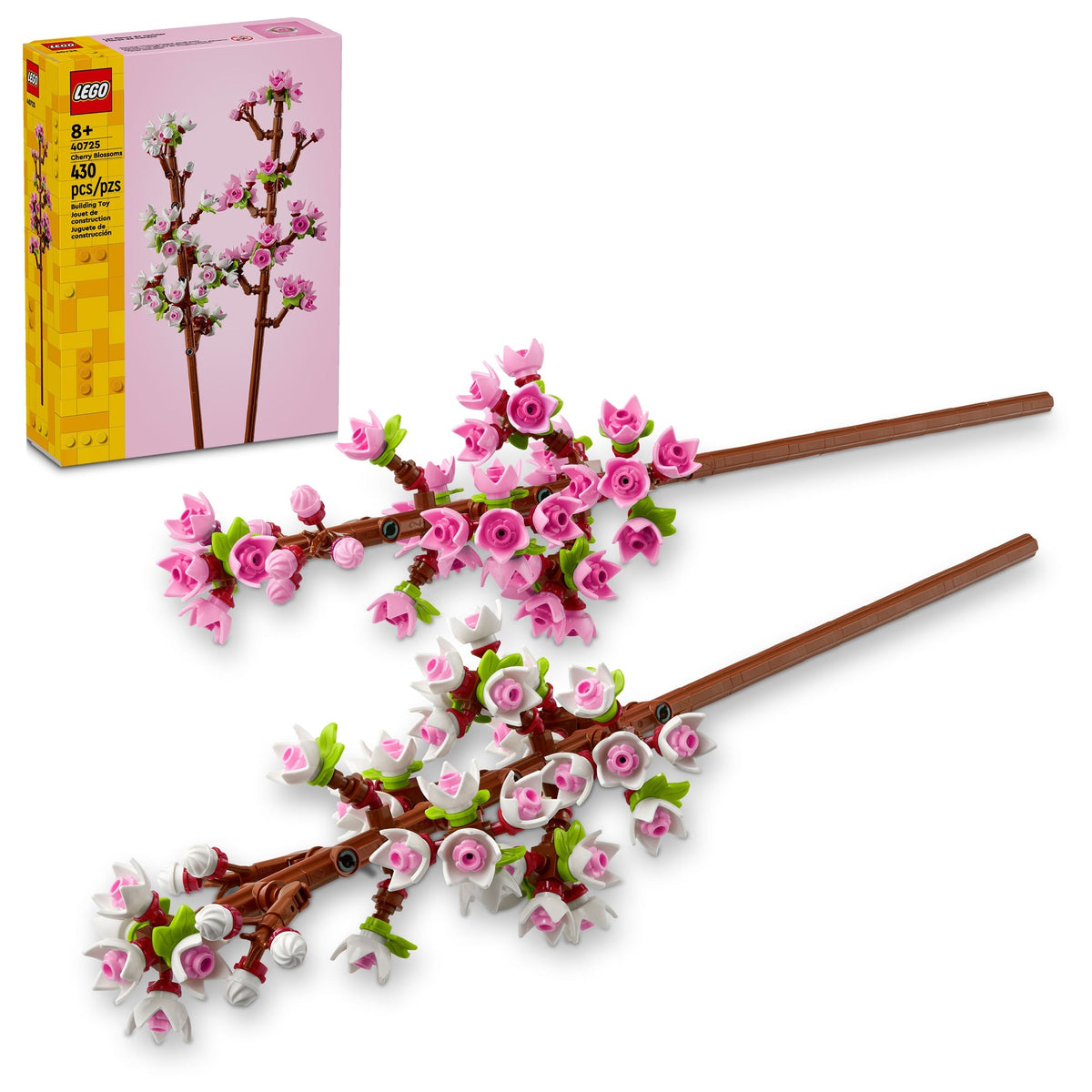 LEGO Toys & Games LEGO Botanical Cherry Blossoms, 40725, Ages 8+, 430 Pieces 673419393089