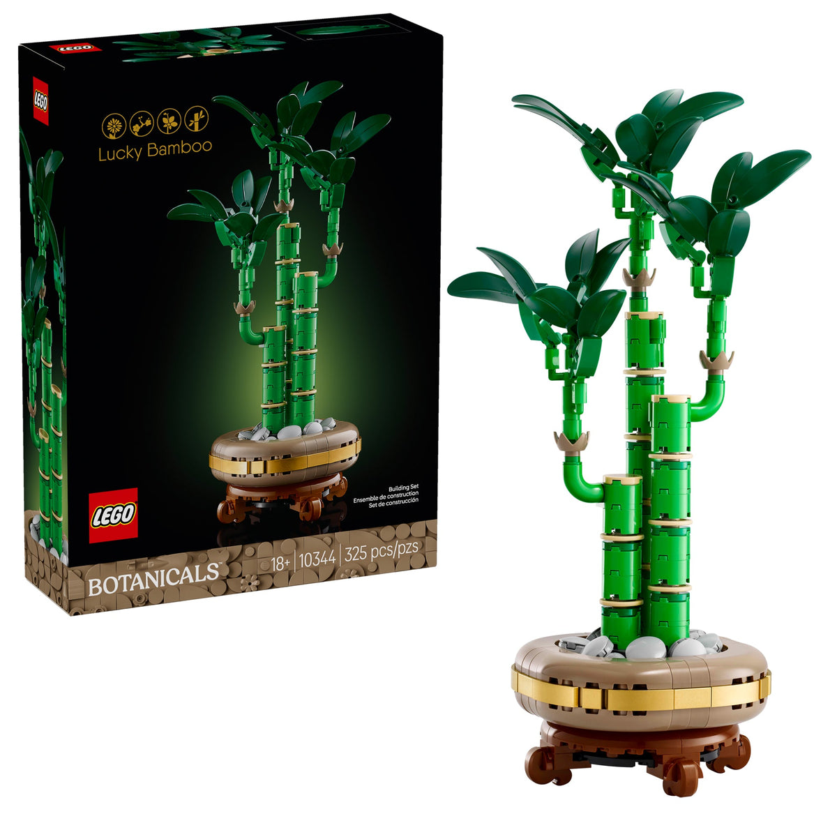 LEGO Toys & Games LEGO Botanical Lucky Bamboo, 10344, Ages 18+, 325 Pieces 673419404242