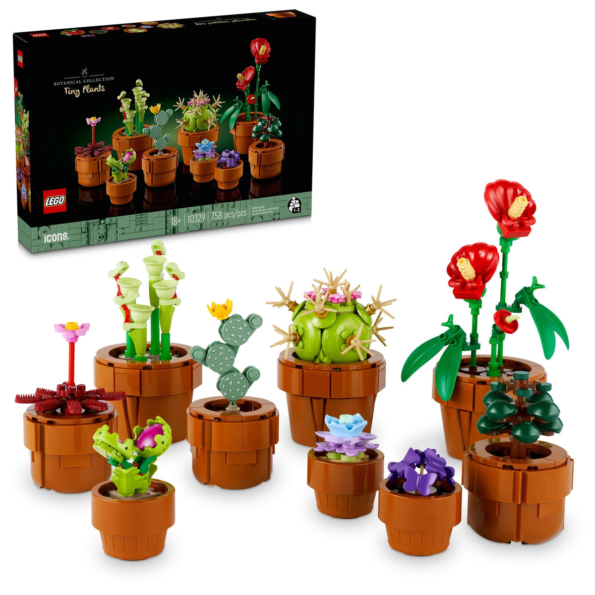 LEGO Toys & Games LEGO Botanical Tiny Plants, 10329, Ages 18+, 758 Pieces 673419387507