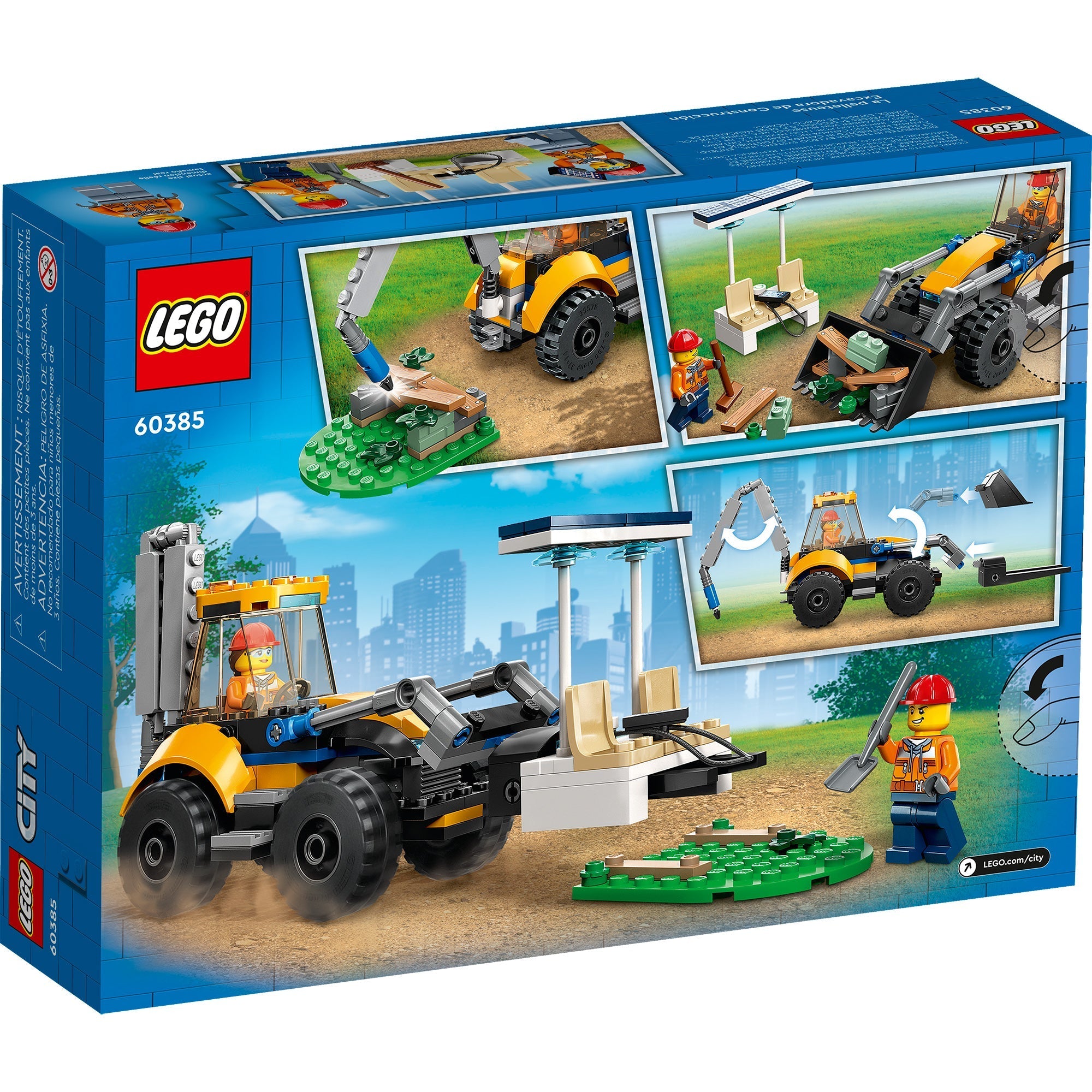 LEGO City Construction Digger, 60385, Ages 5+ | Party Expert LEGO City Construction Digger, 60385, Ages 5+ | Party Expert