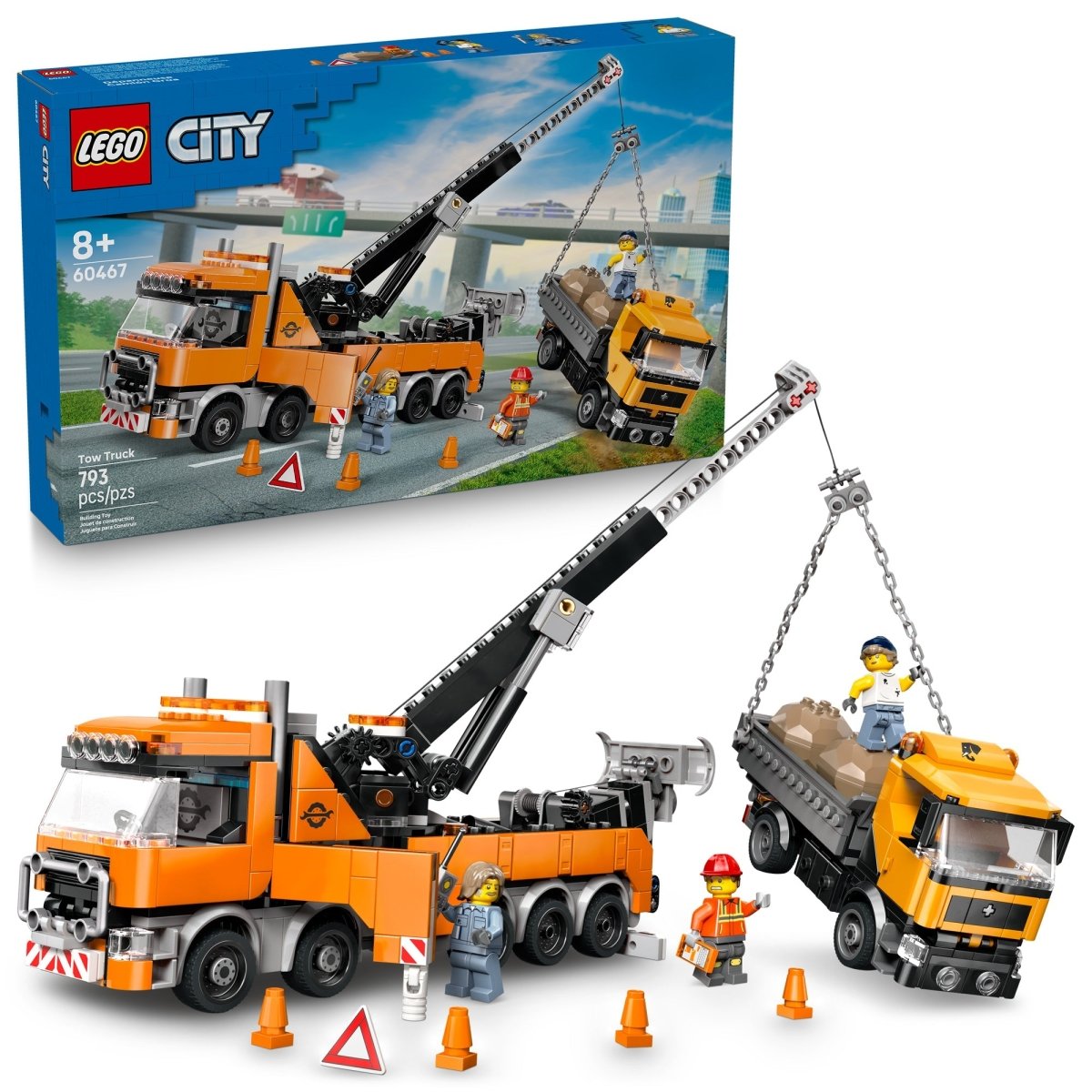 LEGO Toys & Games LEGO City Heavy-Duty Recovery Tow Truck with Crane, 60467, Ages 8+, 793 Pieces 673419403702