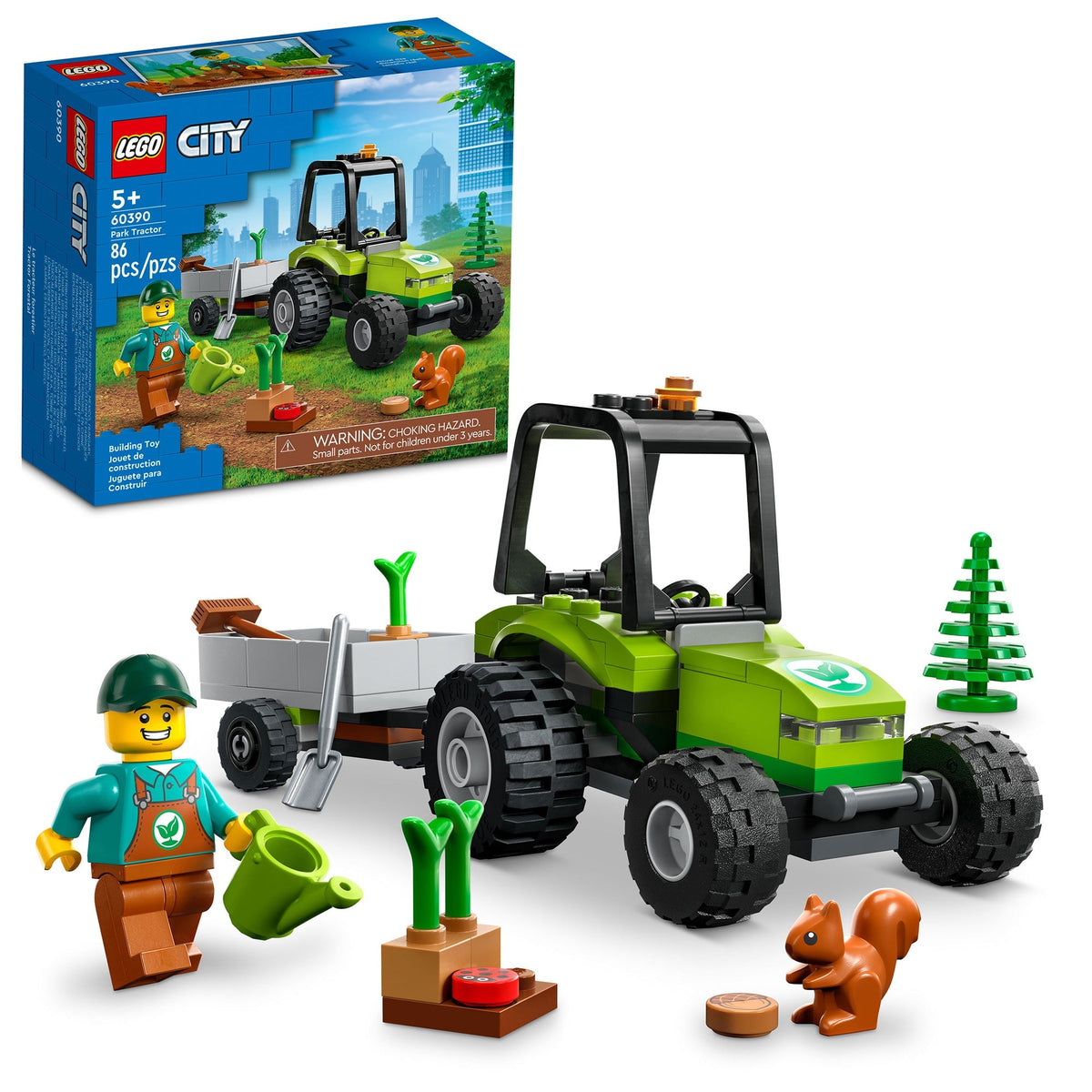 LEGO Toys & Games LEGO City Park Tractor, 60390, Ages 5+, 86 Pieces 673419375221