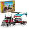 LEGO Toys & Games LEGO Creator Flatbed Truck with Helicopter, 31146, Ages 7+, 270 Pieces