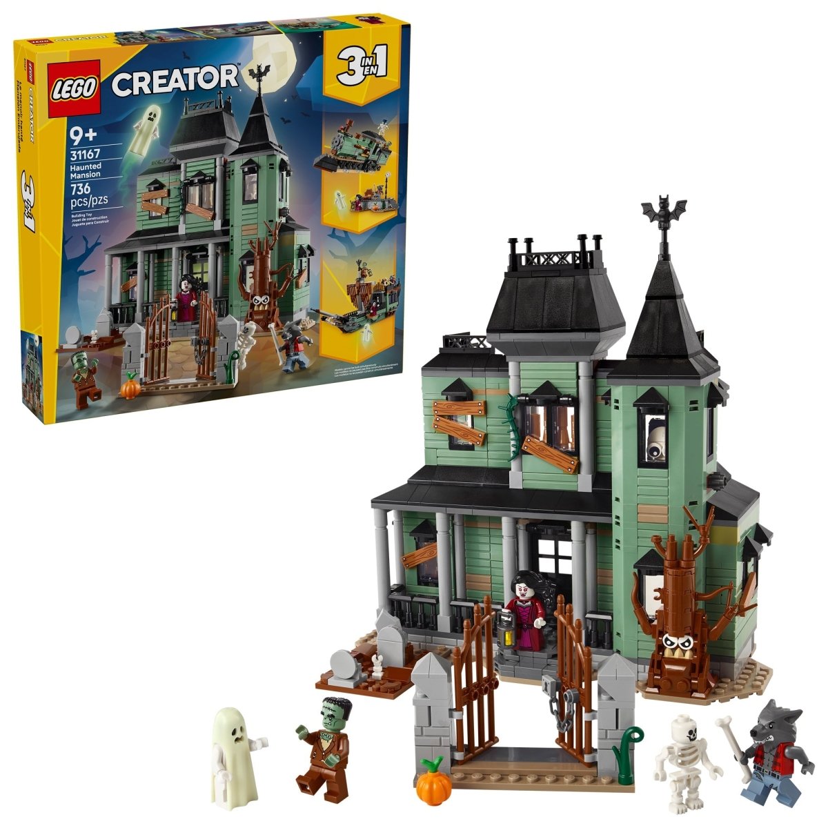 LEGO Toys & Games LEGO Creator Haunted Mansion, 31167, Ages 9+, 736 Pieces 673419407205