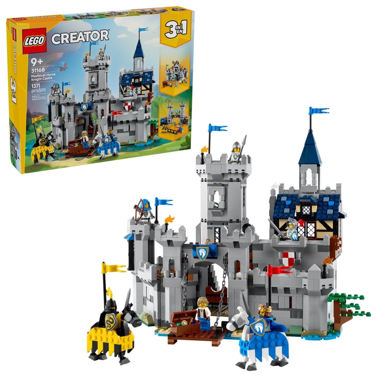 LEGO Toys & Games LEGO Creator Medieval Horse Knight Castle, 31168, Ages 9+, 1371 Pieces 673419407212