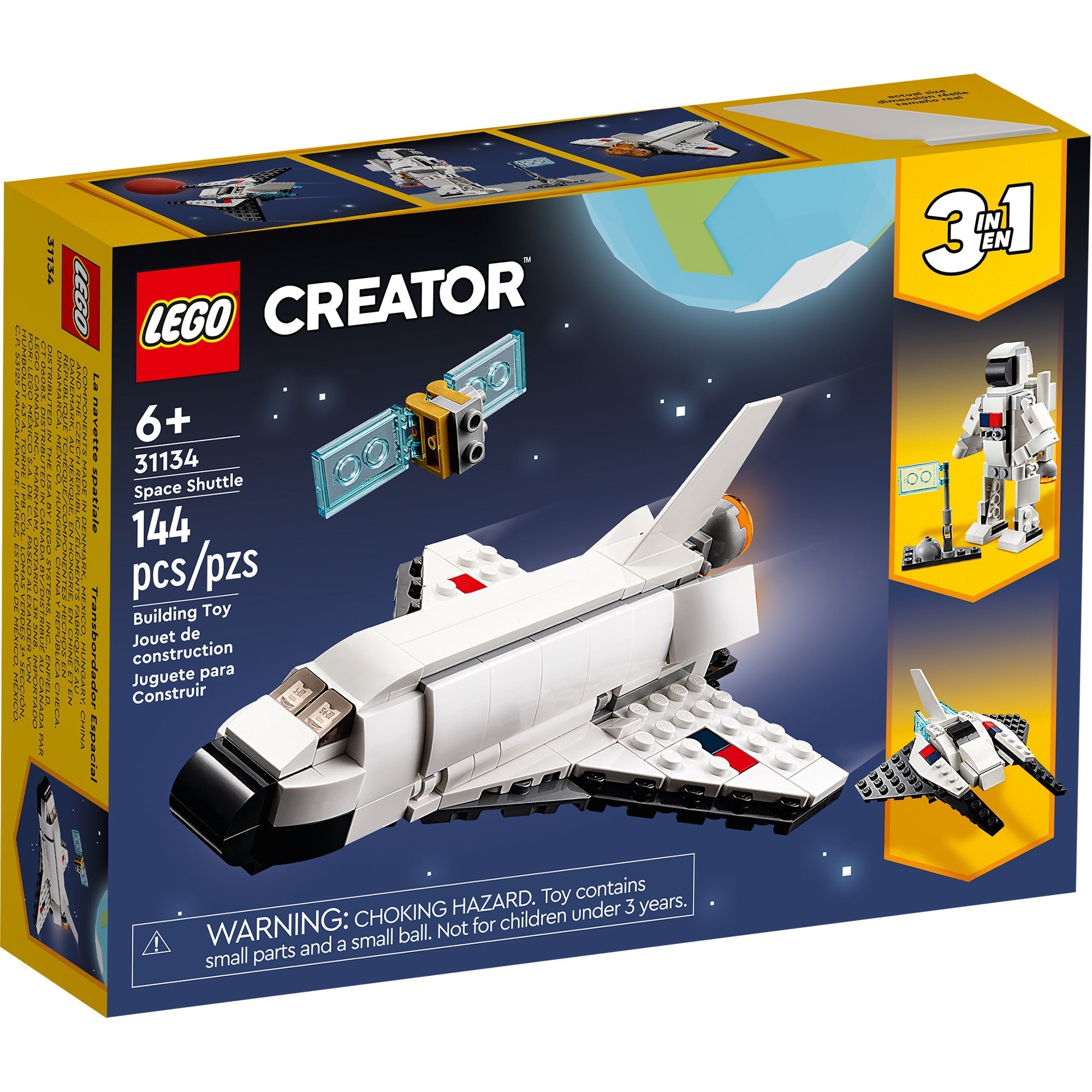 LEGO Creator Space Shuttle 31134 Ages 6 144 Pieces Party Expert