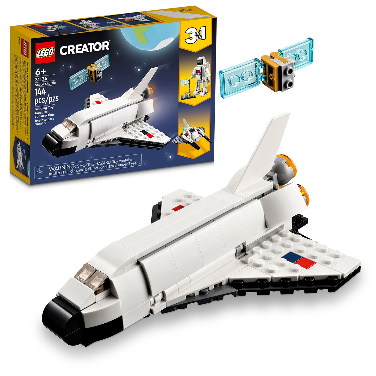 LEGO Toys & Games LEGO Creator Space Shuttle, 31134, Ages 6+, 144 Pieces 673419373609