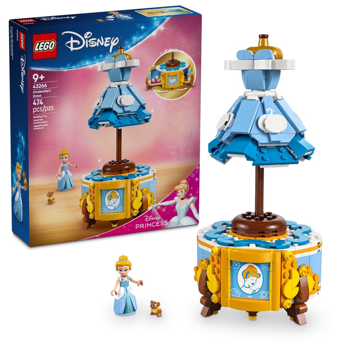 LEGO Toys & Games LEGO Disney Cinderella's Dress, 43266, Ages 9+, 474 Pieces 673419404037