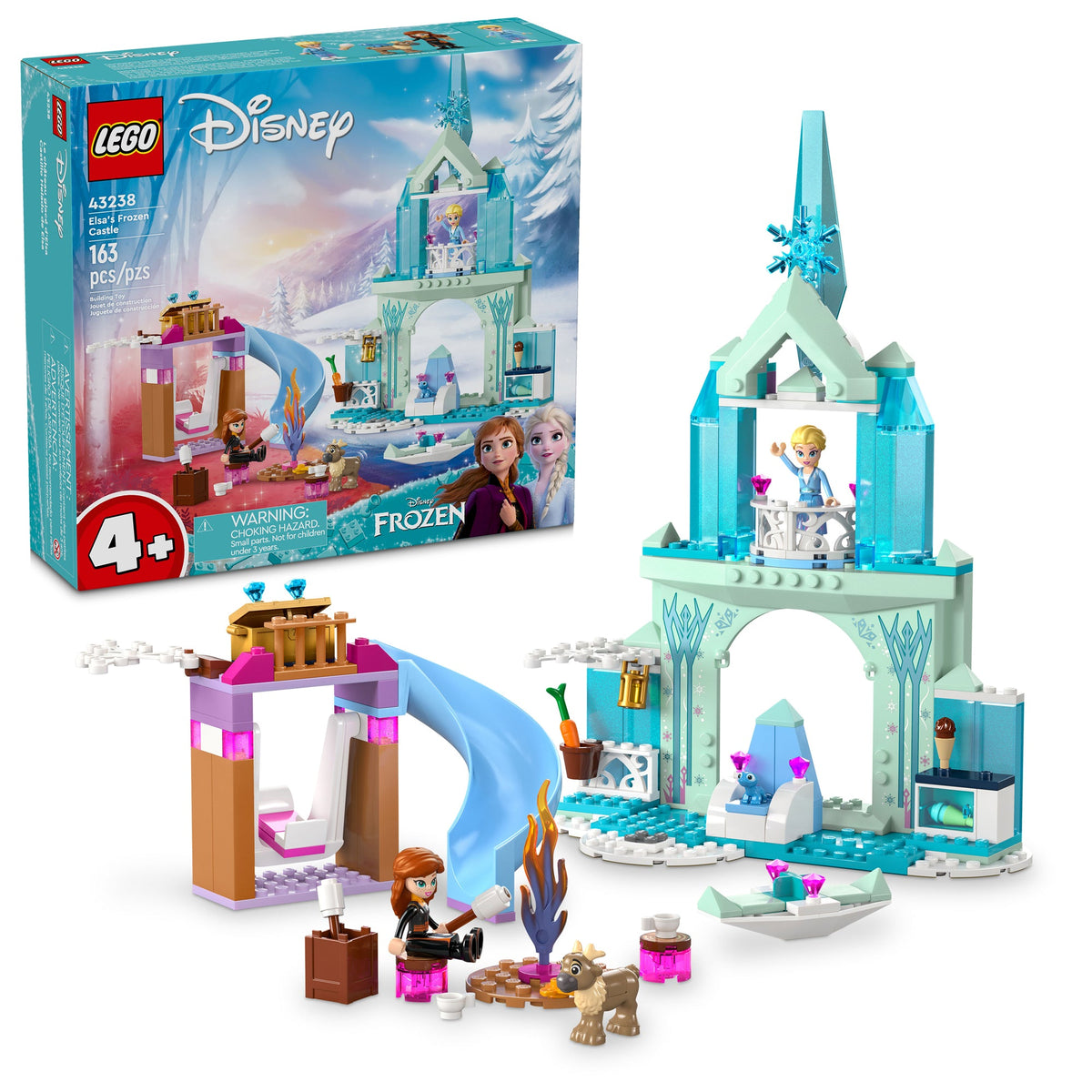 LEGO Toys & Games LEGO Disney Elsa's Frozen Castle, 43238, Ages 4+, 163 Pieces 673419390057