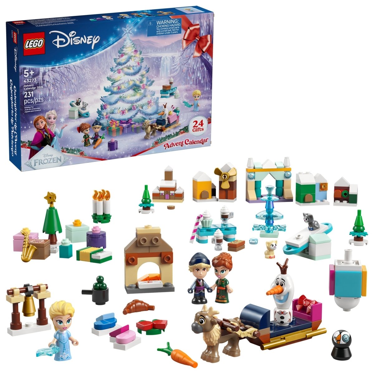 LEGO Toys & Games LEGO Disney Frozen Advent Calendar 2025, 43273, Ages 5+, 231 Pieces 673419403740