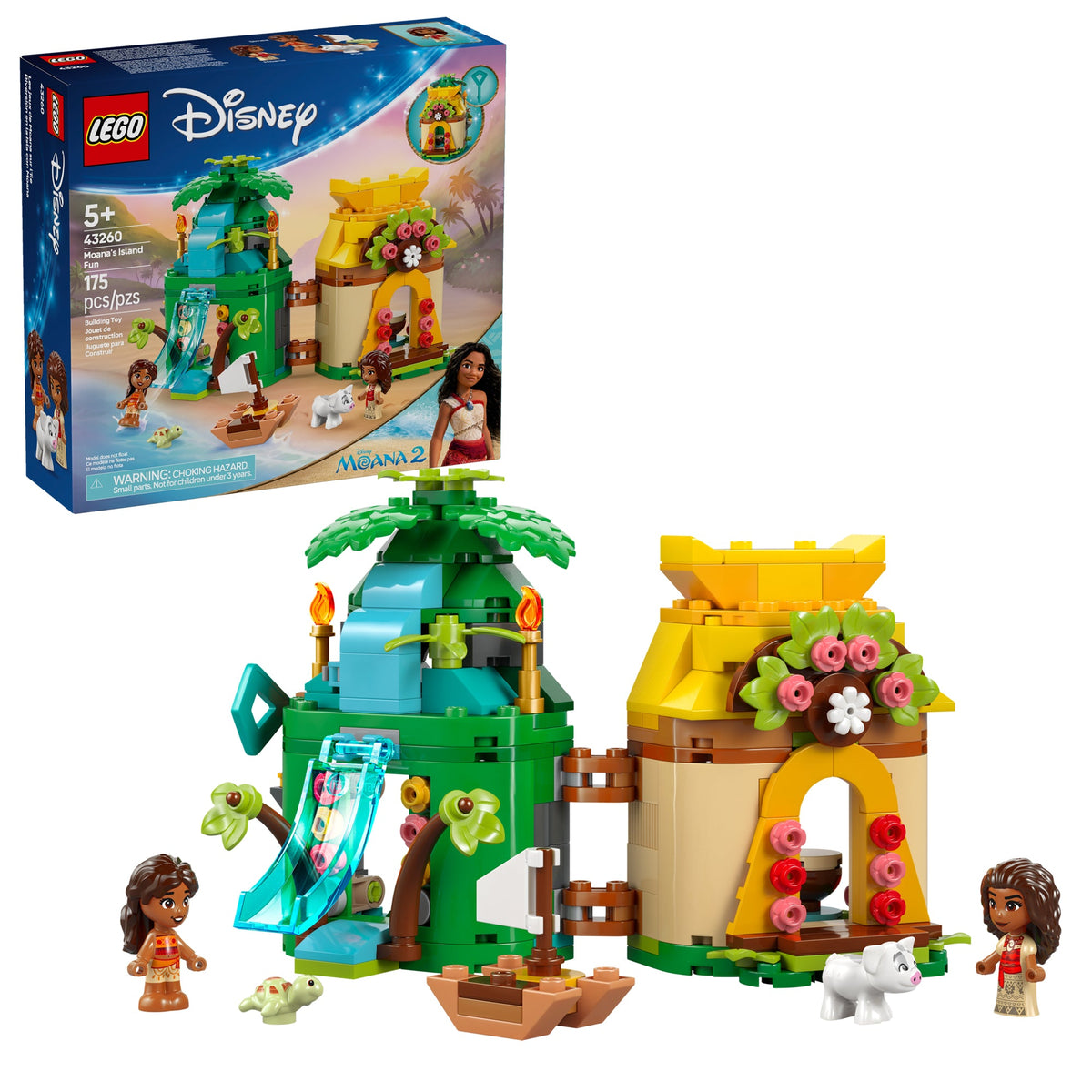 LEGO Toys & Games LEGO Disney Moana's Island Fun, 43260, Ages 5+, 175 Pieces 673419403986