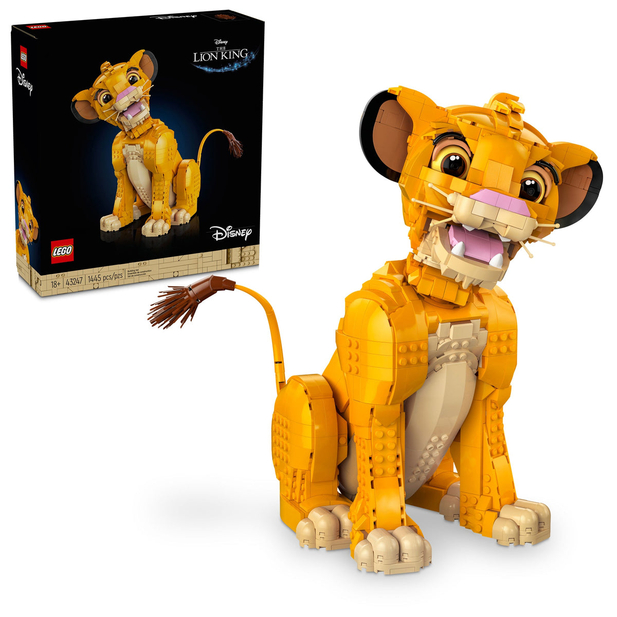 LEGO Toys & Games LEGO Disney Young Simba the Lion King, 43247, Ages 18+, 1445 Pieces 673419392204
