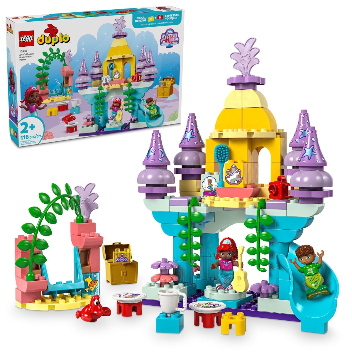 LEGO Toys & Games LEGO Duplo Ariel's Magical Underwater Palace, 10435, Ages 2+, 116 Pieces 673419389136