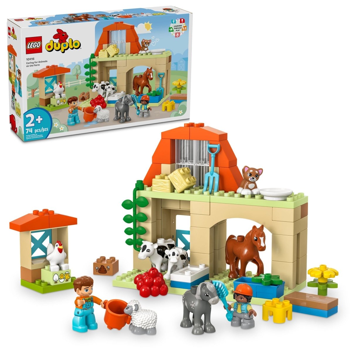 LEGO Toys & Games LEGO Duplo Caring for Animals at the Farm, 10416, Ages 2+, 74 Pieces 673419388764