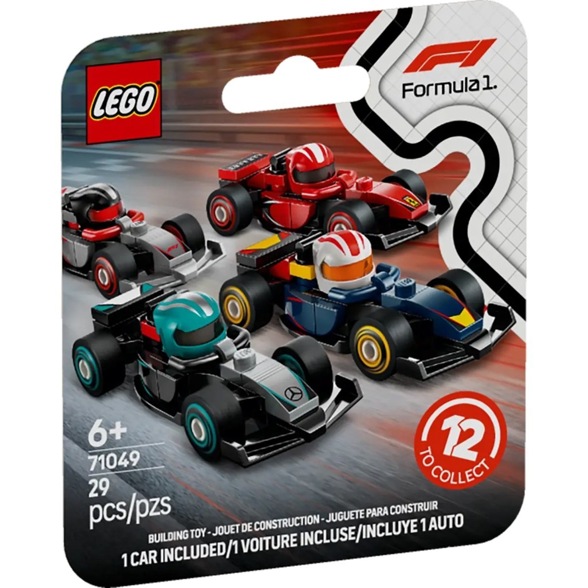 LEGO Toys & Games LEGO F1 Collectible Race Cars, 71049, Ages 6+, 29 Pieces 673419405782