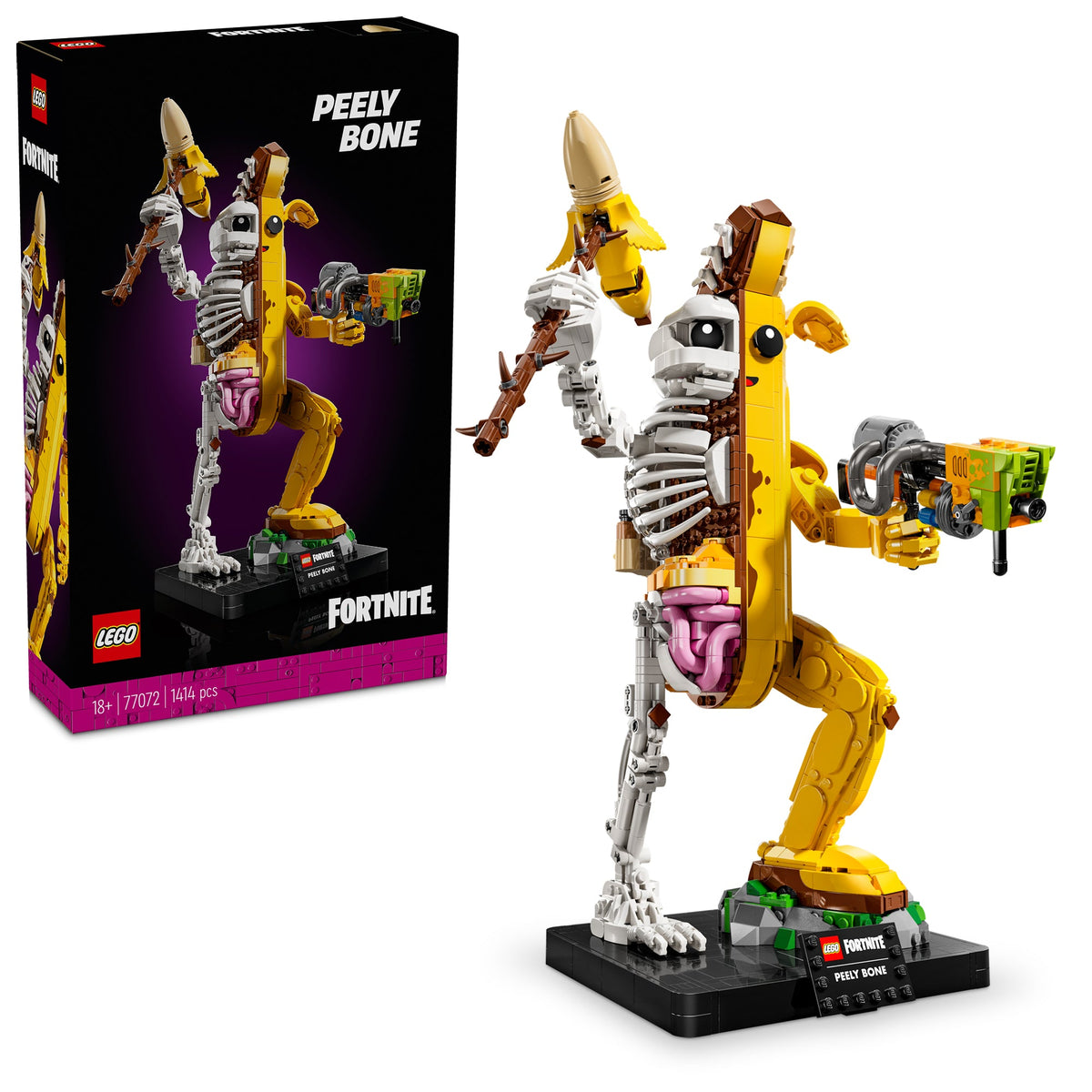LEGO Toys & Games LEGO Fortnite Peely Bone, 77072, Ages 18+, 1414 Pieces 673419390699