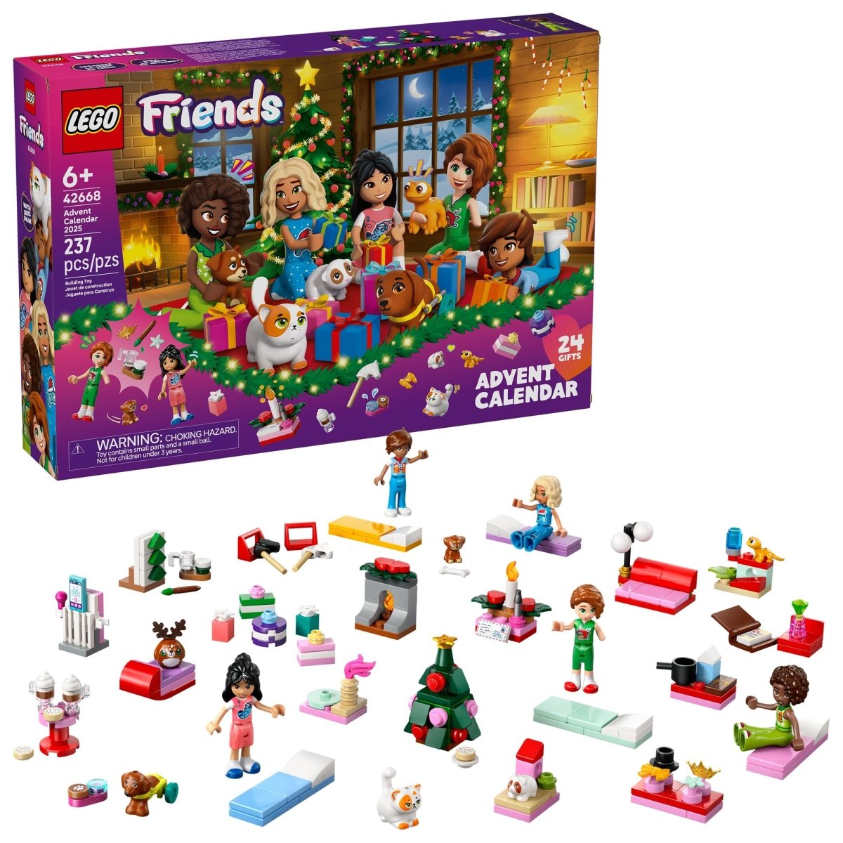 LEGO Toys & Games LEGO Friends Advent Calendar 2025, 42668, Ages 6+, 237 Pieces 673419404389