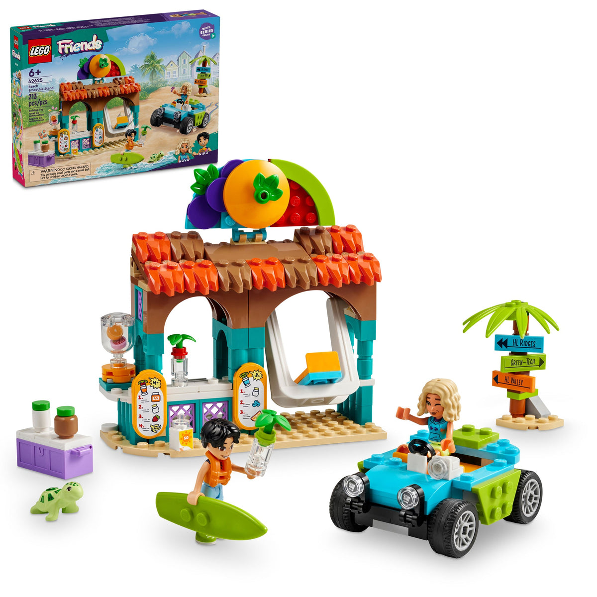 LEGO Toys & Games LEGO Friends Beach Smoothie Stand, 42625, Ages 6+, 213 Pieces 673419390354