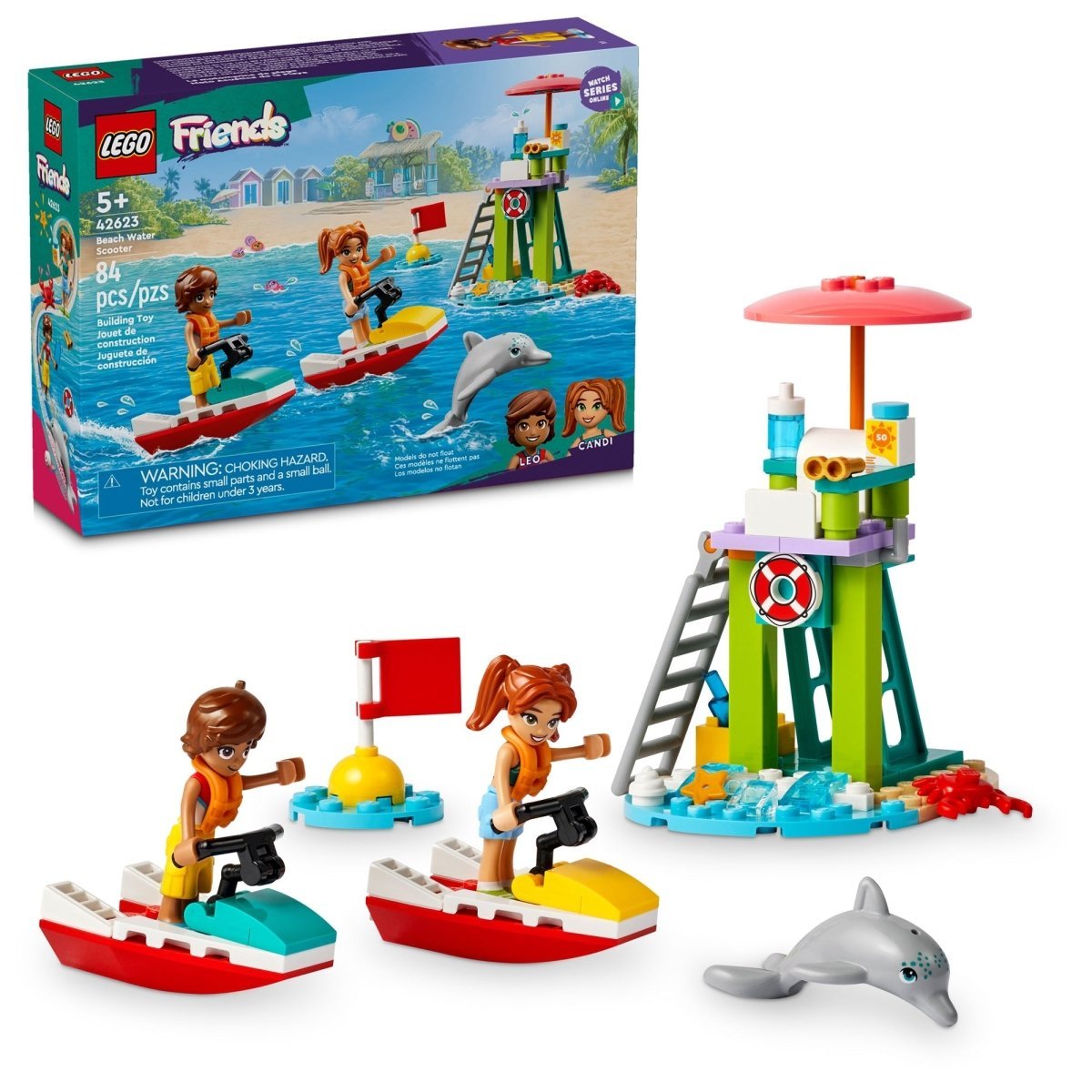 LEGO Toys & Games LEGO Friends Beach Water Scooter, 42623, Ages 5+, 84 Pieces 673419390330