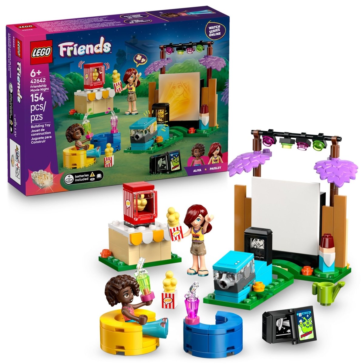 LEGO Toys & Games LEGO Friends Friendship Movie Night, 42642, Ages 6+, 154 Pieces 673419404327