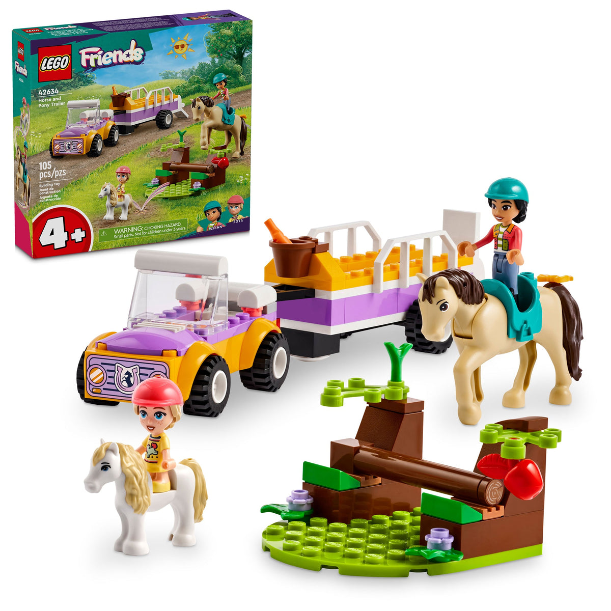 LEGO Toys & Games LEGO Friends Horse and Pony Trailer, 42634, Ages 4+, 105 Pieces 673419387590