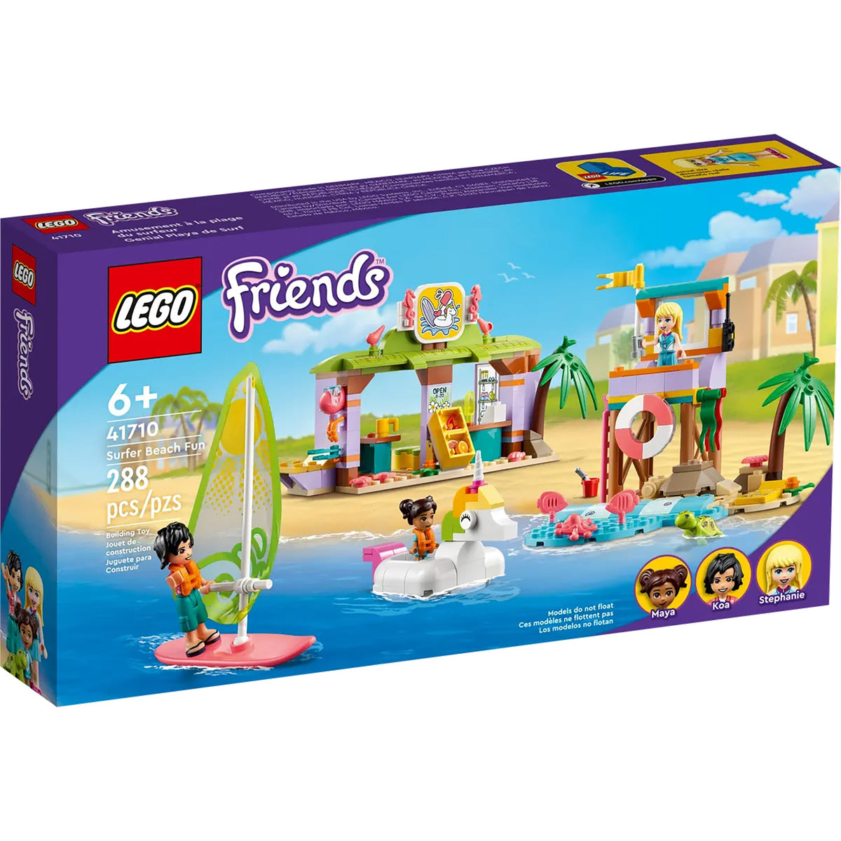 LEGO Toys & Games LEGO Friends Surfer Beach Fun, 41710, Ages 6+, 288 Pieces 673419357203