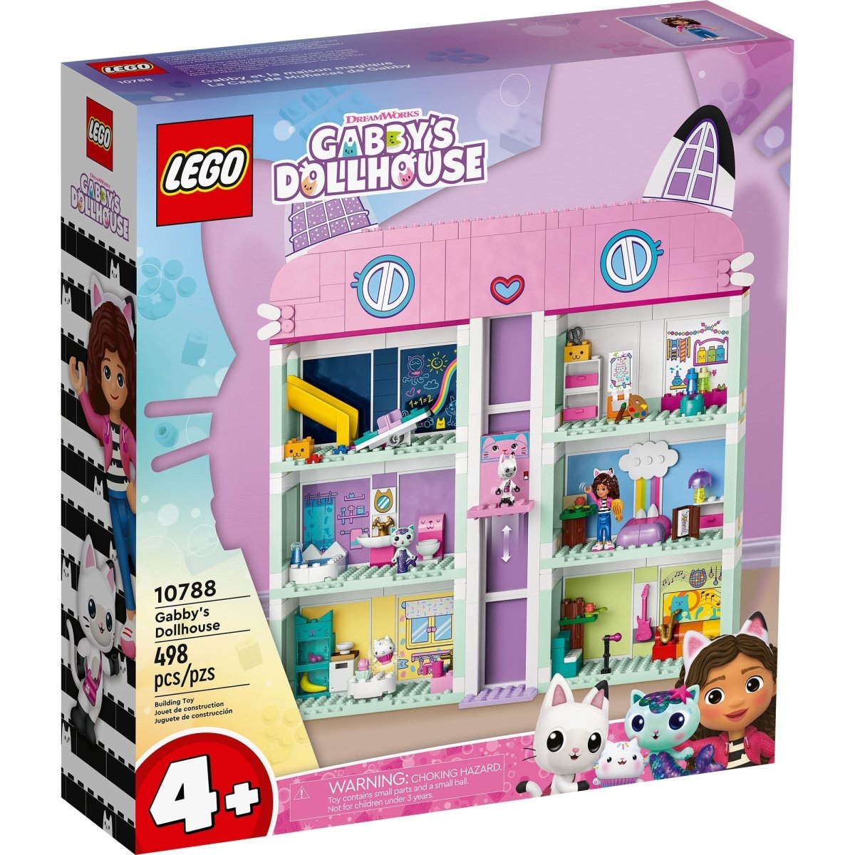 LEGO Toys & Games LEGO Gabby's Dollhouse, 10788, Ages 4+, 498 Pieces