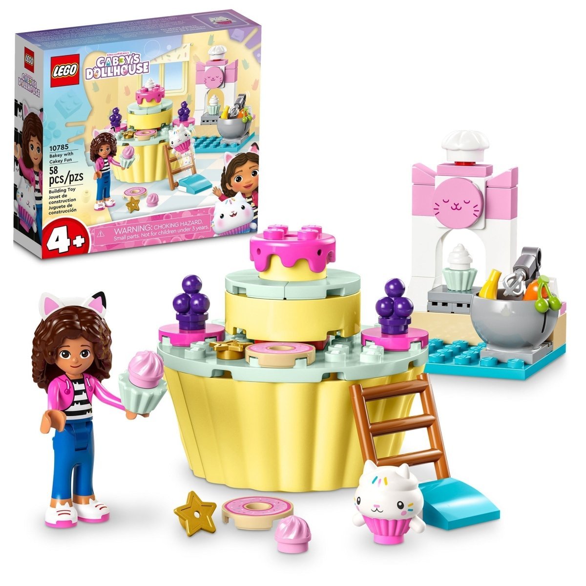 LEGO Toys & Games LEGO Gabby's Dollhouse Bakey with Cakey Fun, 10785, Ages 4+, 58 Pieces